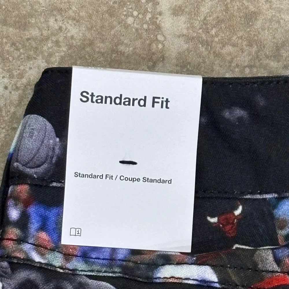 Jordan Flight Heritage All Over Photo Print Pants Mens 34 Black IQ5238-010 NEW
